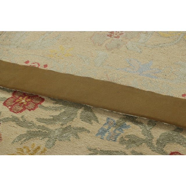 Beige Rug & Kilim’s Oversized Spanish Style Runner Rug With Floral Patterns “Bilbao” For Sale - Image 8 of 8