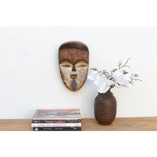 Charming Carved & Painted Kwele Mask For Sale - Image 11 of 11