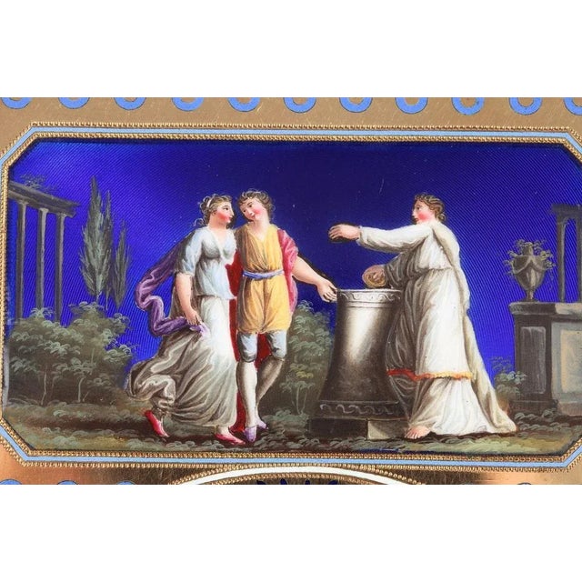 Swiss Enamelled Gold Box, Late 18th Century For Sale - Image 4 of 10