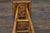Rustic 1920s English Walnut Faux Bamboo Stand with Rattan Top and Two Shelves For Sale - Image 4 of 12
