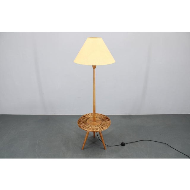 Wooden Floor Lamp by Jan Kalous for Uluv, Czechoslovakia, 1970s For Sale - Image 3 of 17