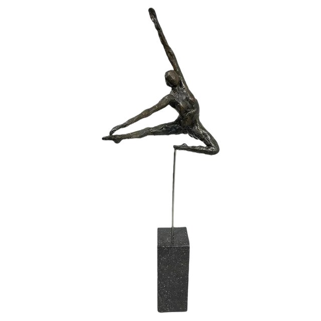Bronze Statue of a Ballerina, 1980s For Sale
