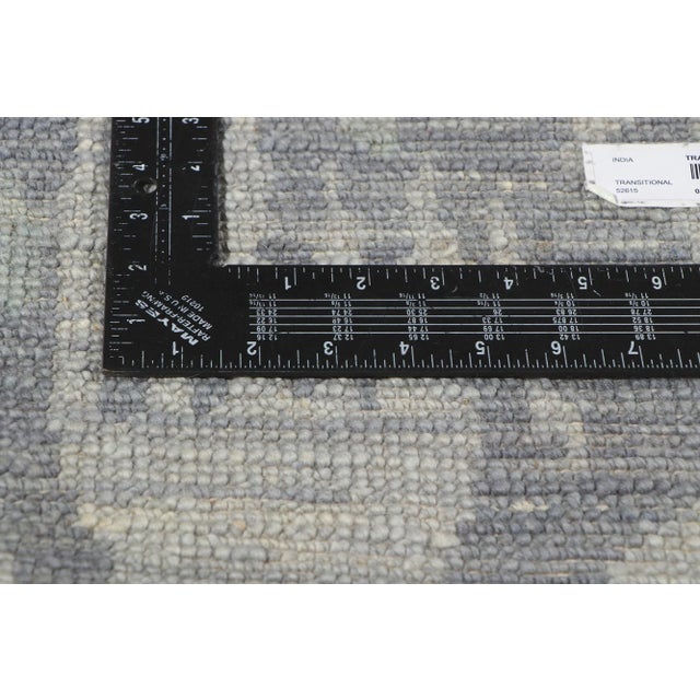 2010s Vintage Blue Earth-Tone Ikat Rug, 09'11 X 14'00 For Sale In Dallas - Image 6 of 10