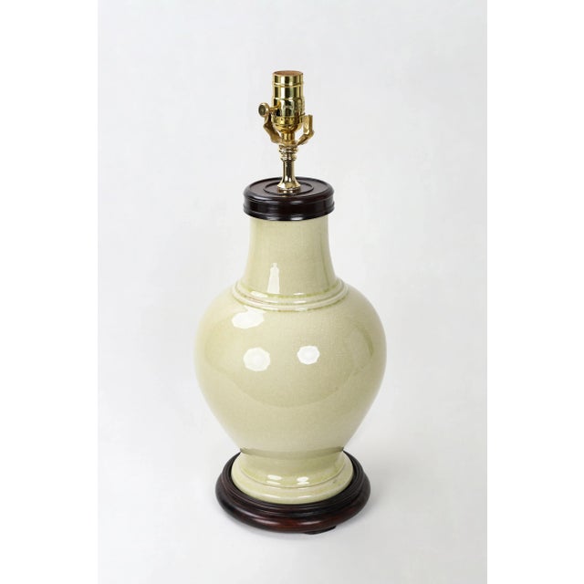 Late 20th Century Porcelain Vase Lamp For Sale - Image 4 of 9
