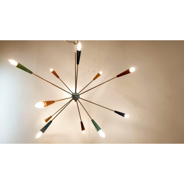 Sputnik 12-Light Hanging Lamp from Stilnovo For Sale - Image 10 of 17