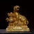 This is a magnificent antique gilt bronze sculpture of a tiger, a powerful symbol of wealth and protection in traditional...