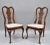 Vintage Queen Anne Style Crotch Mahogany Dining Side Chairs - a Pair For Sale - Image 13 of 13