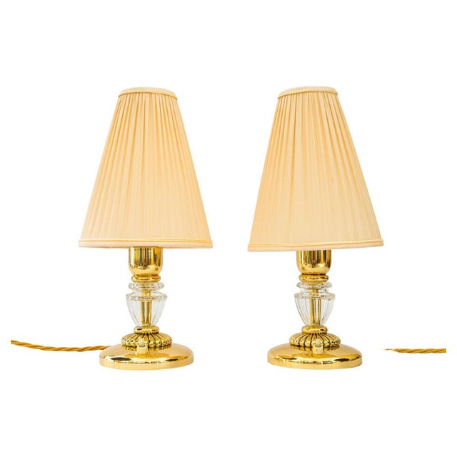 Bakalowits Table Lamps with Fabric Shades, Vienna, 1950s, Set of 2 For Sale - Image 15 of 15