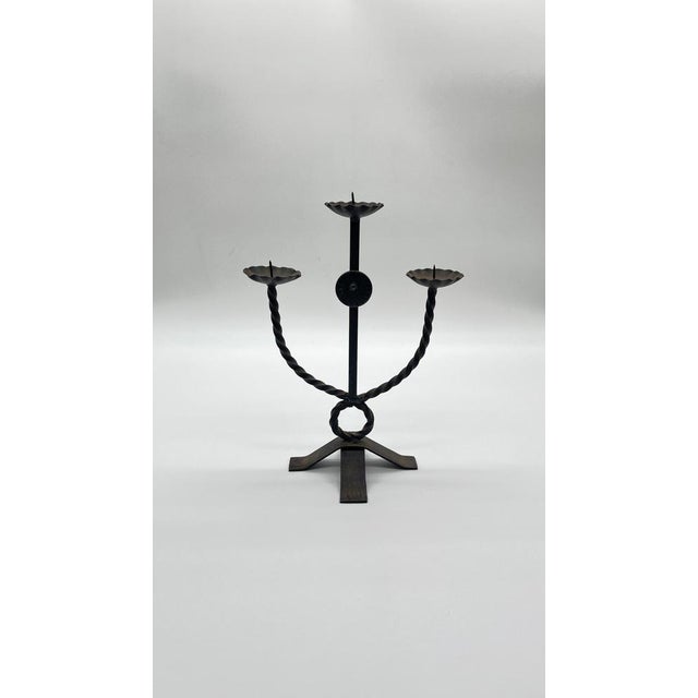 Vintage Brutalist Candlestick, 1950s For Sale - Image 6 of 7