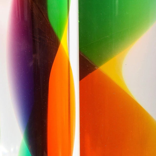 Modernist Sculpture 'Dodecagonal Helicoid' in Caste Acrylic by Norman Mercer For Sale - Image 9 of 12