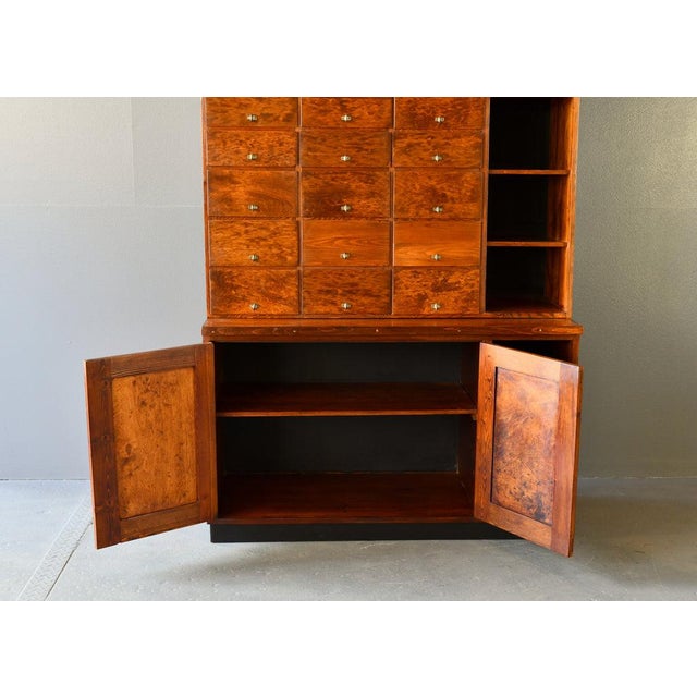 Brown Bicycle Repair Shop Drawers, 1930s For Sale - Image 8 of 11