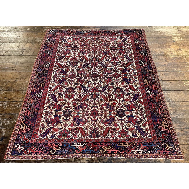 Vintage Heriz Rug in Wool, 1920s For Sale - Image 4 of 18
