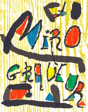 Joan Miró "Graveur" 1991 Woodcut Engraving