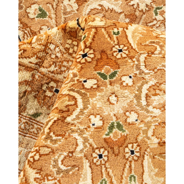 Textile Mogul, One-of-a-Kind Hand-Knotted Area Rug - Yellow, 6' 1" x 9' 7" For Sale - Image 7 of 8