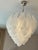 Classic Murano Chandelier with Frosted Curved Glass Petals. For Sale - Image 5 of 9