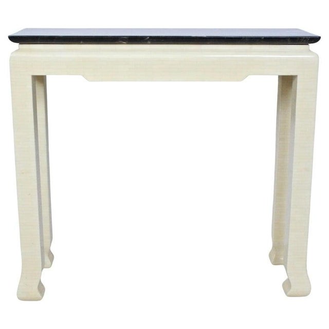 Karl Springer Style Asian Motif Horn & Bone Console Table, 1980's For Sale - Image 13 of 13