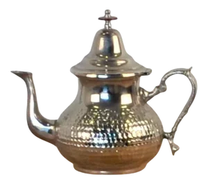 Silver Moroccan Ceremonial Tea Pot