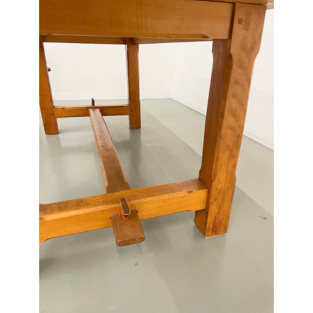 Vintage Elm Farm Table, 1950s For Sale - Image 13 of 18