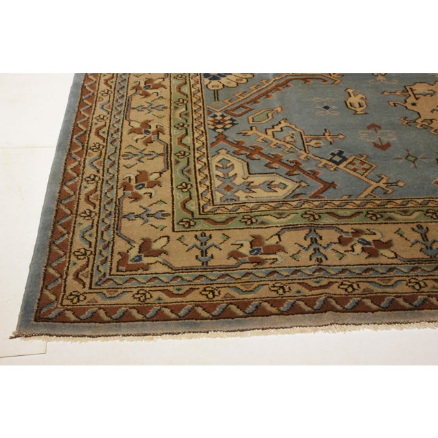 Antique Turkish Oushak Rug - 10′ × 12′11″ For Sale In Dallas - Image 6 of 6