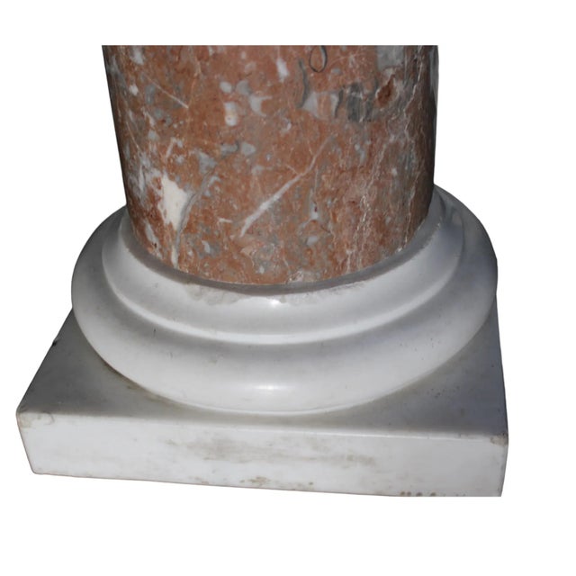 Italian Marble Pedestal, 1800s For Sale - Image 3 of 4