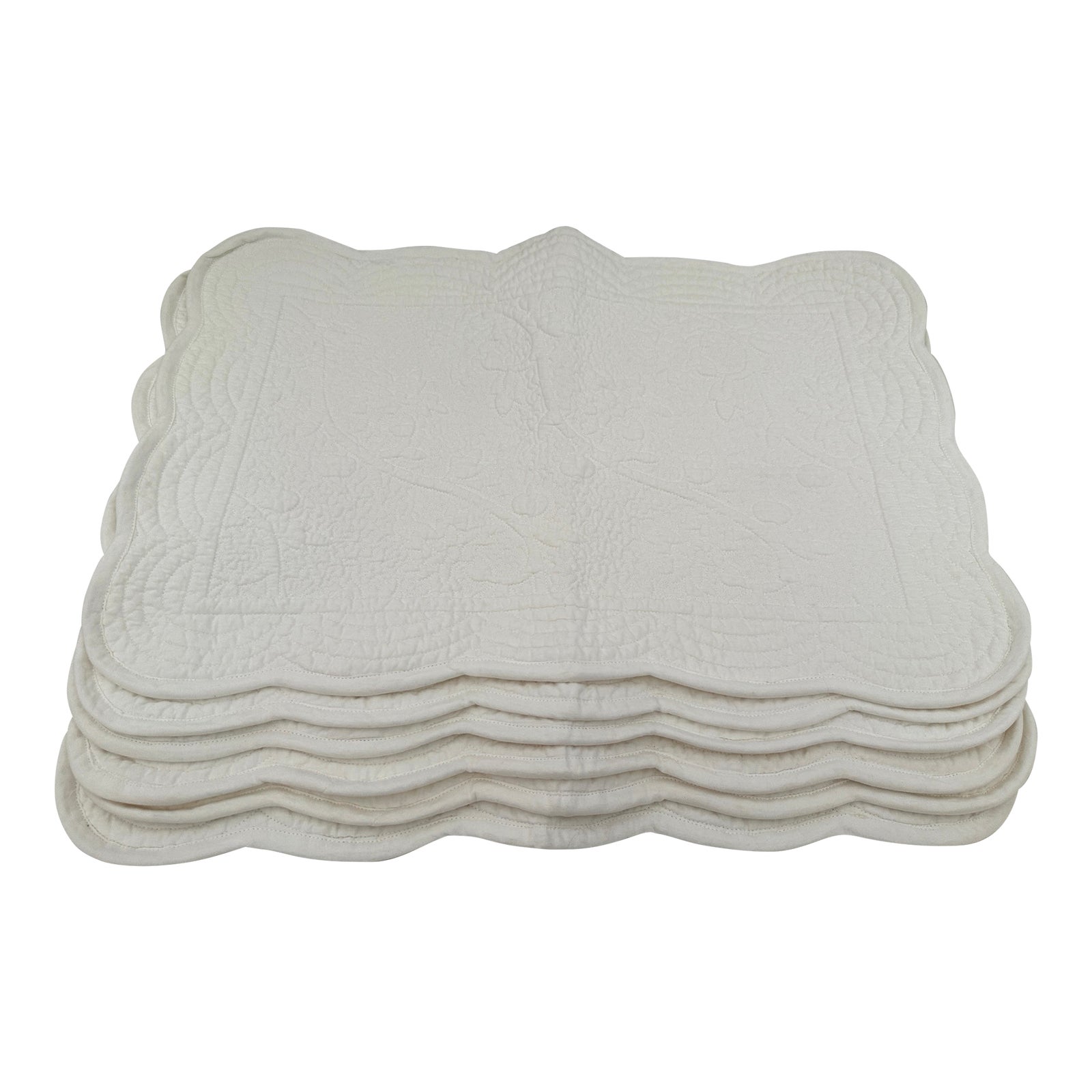 WilliamsSonoma Vine Floral Boutis Scalloped PlacematsA Set Chairish