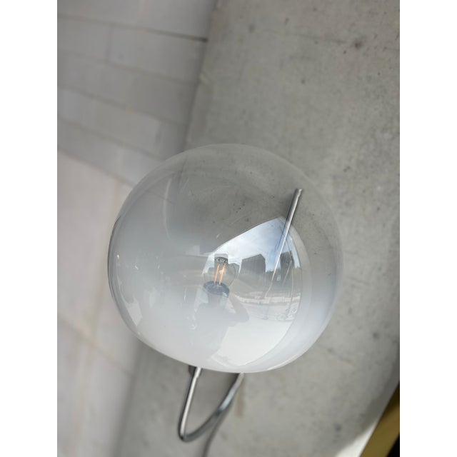 Italian Wall Lamp with Gradient Glass Globe, Italy, 1970s For Sale - Image 6 of 8