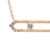 Early 21st Century 14k Yellow Gold 0.15ct Round Cut Diamond Floating Geometric Bar Pendant Necklace For Sale - Image 5 of 8