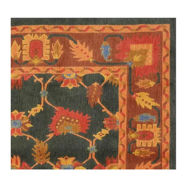 Handwoven Tibetan Area Rug 5'9" X 8'11" For Sale - Image 4 of 6