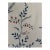 Schumacher Embroidered Cynthia Hand Printed Fabric 2 1/4 Yards in Blue For Sale