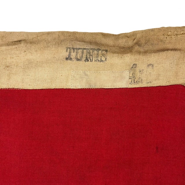 Mid 20th Century Large Vintage Sewn Wool Flag of Tunisia For Sale - Image 5 of 6