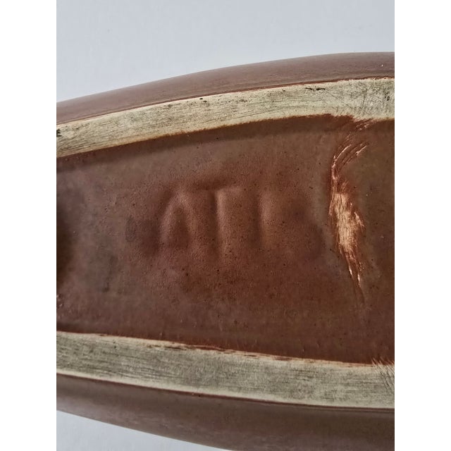 Ceramic Vintage Mid Century Modern Italian Ceramic Centerpiece For Sale - Image 7 of 10