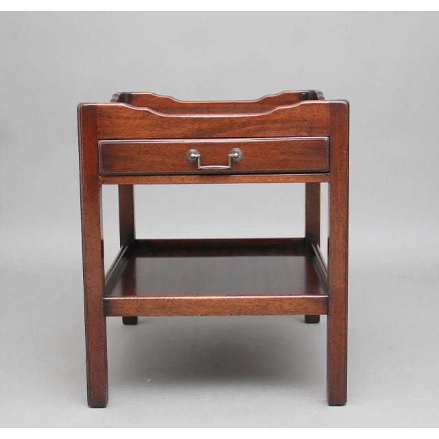 Antique Mahogany Side Table For Sale - Image 4 of 10