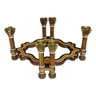 1970s Neoclassical Column Coffee Table Base | Hollywood Regency Maximalist Pedestal For Sale