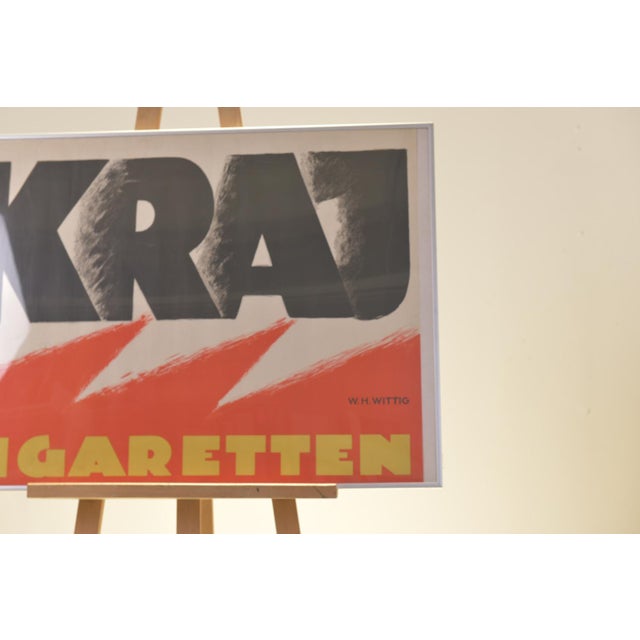 1920s Advertising Poster for Cigarettes by W.H. Wittig, 1927 For Sale - Image 5 of 6