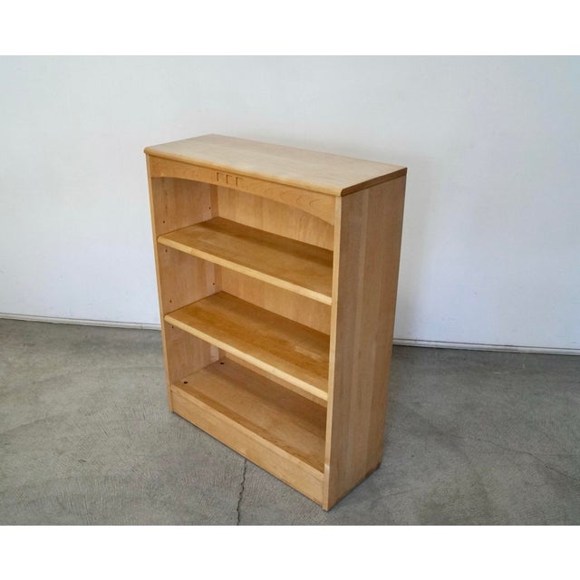 Ethan Allen 1990’s Postmodern Solid Maple Ethan Allen Bookcase For Sale - Image 4 of 12