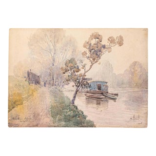 20th Century French Water Color For Sale