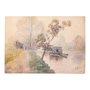 20th Century French Water Color