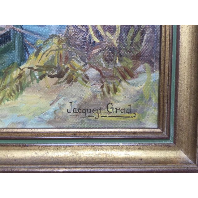 Jacques GRAD (1920 -?) The fishing port, circa 1970 Oil on canvas Signed lower right 50 x 65 cm Framed Very good state...