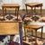 Early 20th century fir and poplar desk - L=82cm W=67cm H=72cm