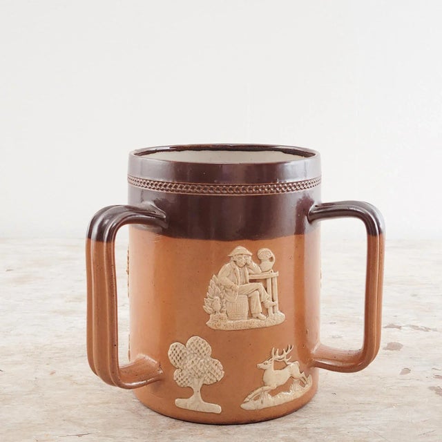 English Royal Doulton 3-Handled Trophy For Sale - Image 3 of 10