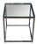 A small modern side table. Features a chrome base with a tempered glass top. Circa 2010. Unsigned Dimensions: 18" x 18" x...