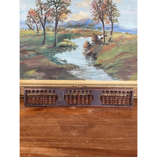 Likely Antique Japanese Abacus With Wood Frame and Patinaed Beads For Sale In Seattle - Image 6 of 8