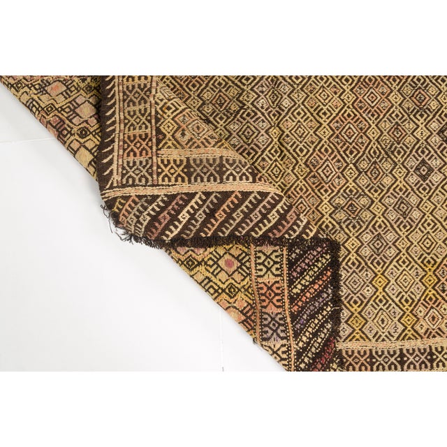 Geometric Motif Vintage Kilim For Sale - Image 10 of 10