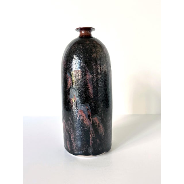 Ceramic Early Ceramic Vase with Honan Glaze by Brother Thomas Bezanson For Sale - Image 7 of 12
