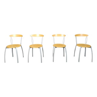 Vintage Italian Postmodern Dining Chairs, 1990s, Set of 4 For Sale