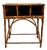 Vintage Bamboo Jardinière Planter Stand With Removable Galvanized Liner For Sale
