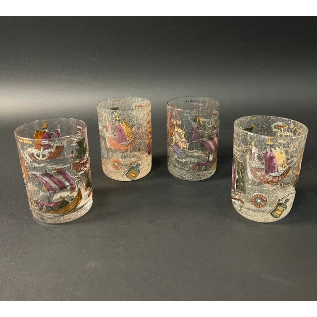 1940s Vintage Whiskey Glasses, 1940s, Set of 4 For Sale - Image 5 of 12