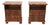 Walnut Veneer Nightstands, Set of 2 For Sale