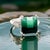 Natural Tourmaline Diamond Ring Size 7 14k W Gold 8.5 TCW Certified For Sale - Image 16 of 16