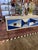 This Jonathon Adler credenza in blue tones and white in glass panels is a fascinating statement piece in any room.